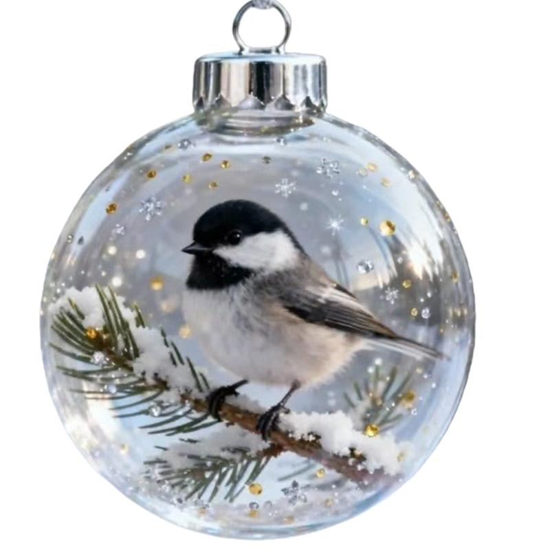 Christmas Balls Elegant Christmas Tree Hanging Animal Ornament for Holiday Celebration and Seasonal Home Accent