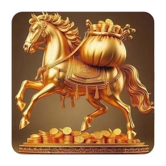 2026 Year of The Horse Fridge Magnet Acrylic Auspicious Horse Refrigerator Magnet Chinese New Year Festival Home Kitchen Door Locker Decoration