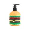 Cute Hamburger Shaped Soap Dispenser - Manual Press Refillable Hand Soap Bottle,Shampoo Split Bottle,Funny Home Decoration