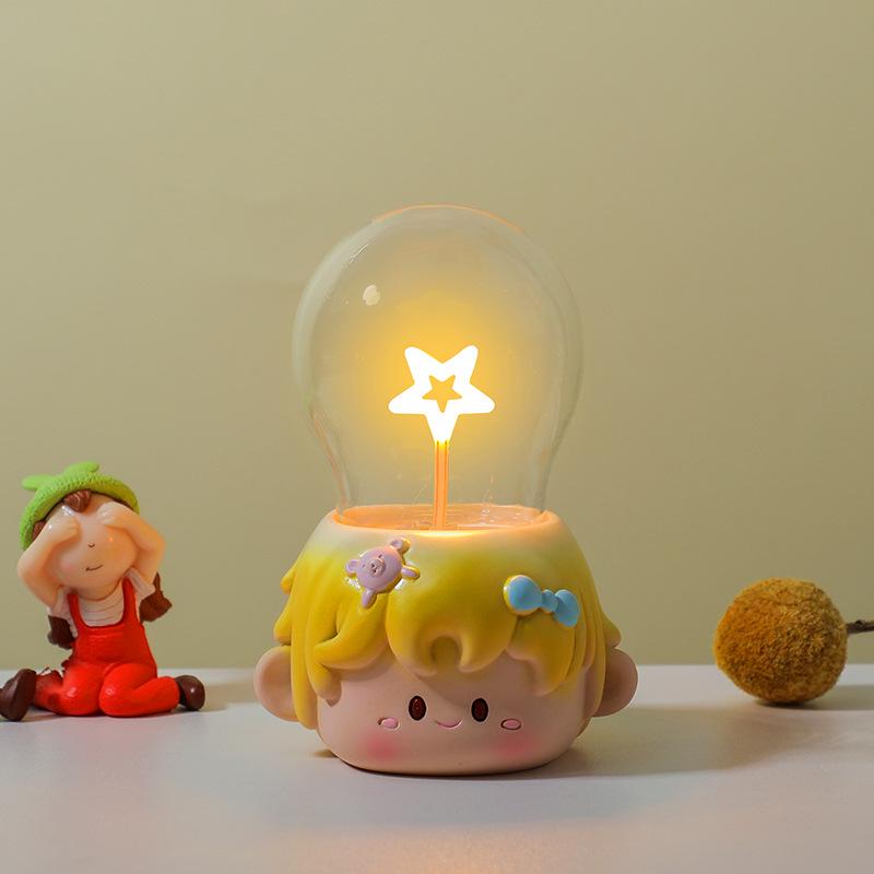 Creative Children's USB Light Bulb Night Light - Fun Bedroom Desk Ornament & Birthday Gift