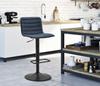 Bar Stool With Lift High Navy Cm 43X49,5X85,5-107(Seat Cm 61-82,5) Set 2Pcs