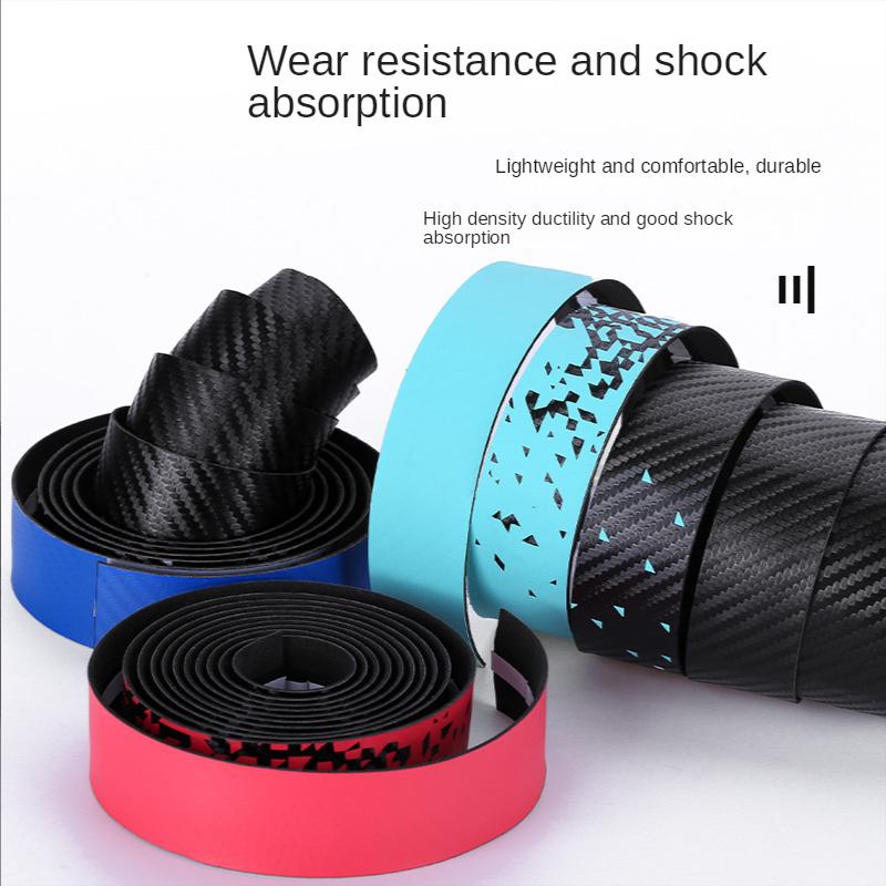 Bicycle Handlebar Tape Anti-Vibration PU EVA Bent Cycling Road Bike Tapes Racing Breathable Non-Slip Handle Bar Belt Wrap