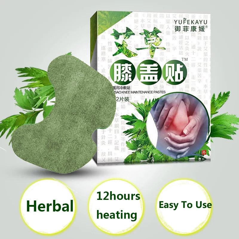 12pcs/bag New Knee Plaster Sticker Wormwood Extract Knee Joint Ache Pain Relieving Paster Knee Rheumatoid Arthritis Body Patch