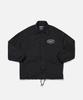 BENSEUNLEDEOSEU Benson Leather Oval Logo Coach Jacket / Black