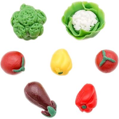 1/12 Miniature Food 7 Pieces Vegetable Dolls House Kitchen Accessories