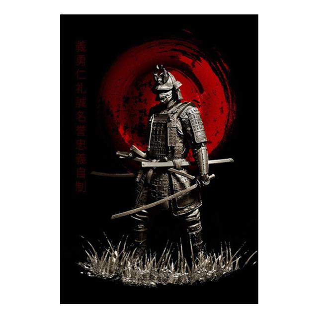 Japonský starověký vojenský velitel plakát vinobraní malba na plátně nástěnná malba v domácí výzdobě obývacího pokoje bez rámečku