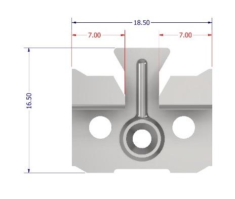Wainscoting clips 3.5mm/100 - VKB 3.5/100