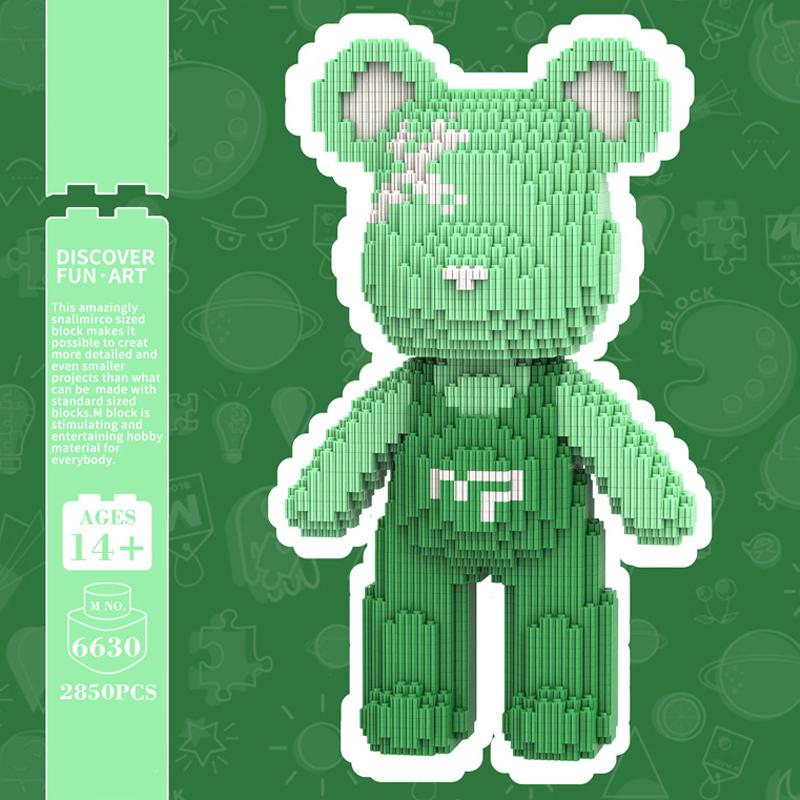 32Cm Kawaii Bear,Assembly Toys,Creative Small Particles Construction Blocks,Ornaments, Household Decor,Toys For Gifts,More Than 4000Pcs