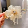 2025 Šik Květinová Spona do Vlasů ze Síťoviny pro Ženy