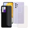 Case and Screen Protector - FZ - Samsung Galaxy A72 - TPU - Silicone - Transparent and Black