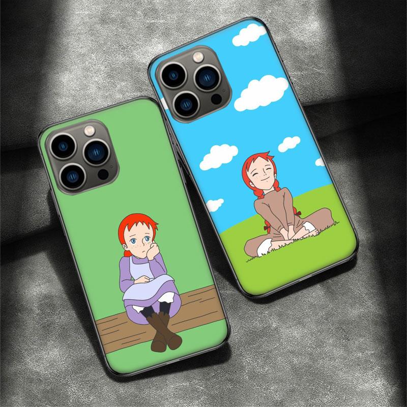 A-Anne of Green Gables Anne Shirley Phone Case For Apple Iphone 16E 16 Pro Max 15 Plus Soft 13 12 Mini Cover 11 14 Pro Max Capa