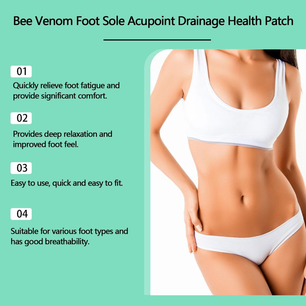 10pcs Bee Venom Foot Patch Slimming & Shaping Deep Cleansing Body Foot Care Foot Patch