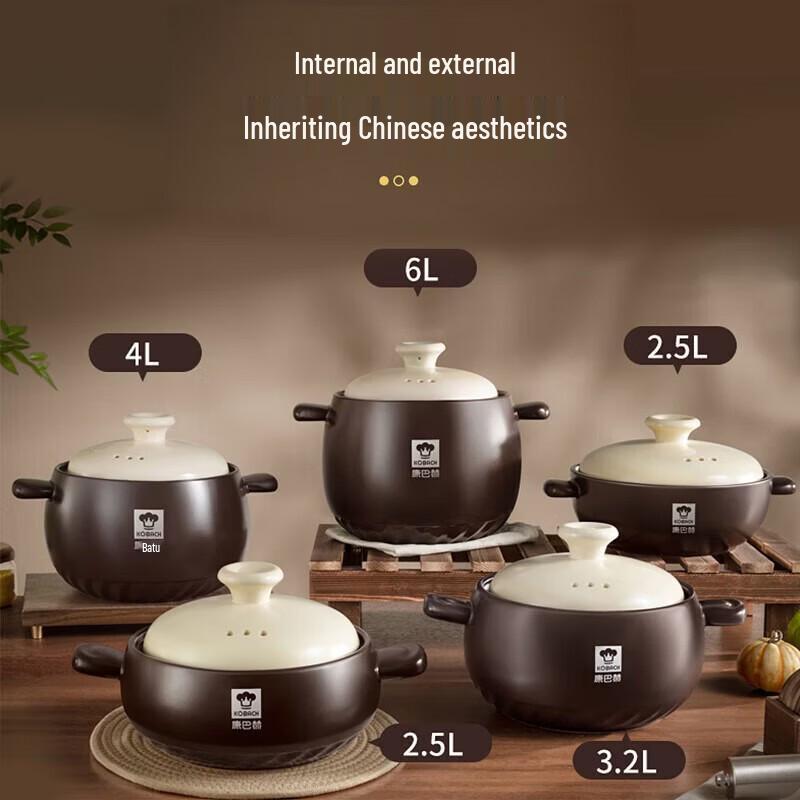 KOBACH Health Ceramic Casserole Pot