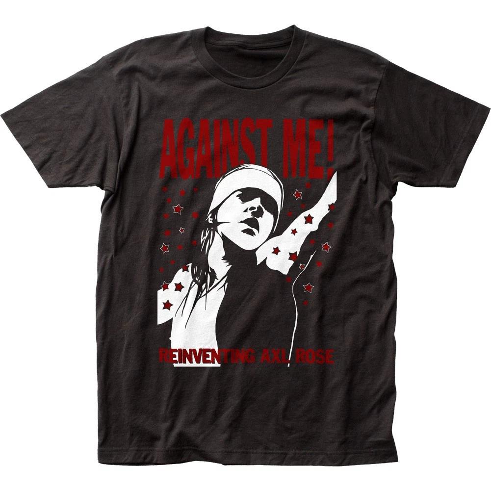 

Against Me Reinventing Axl Rose Мужская футболка Музыка Классический Рок Группа Футболка Черная S