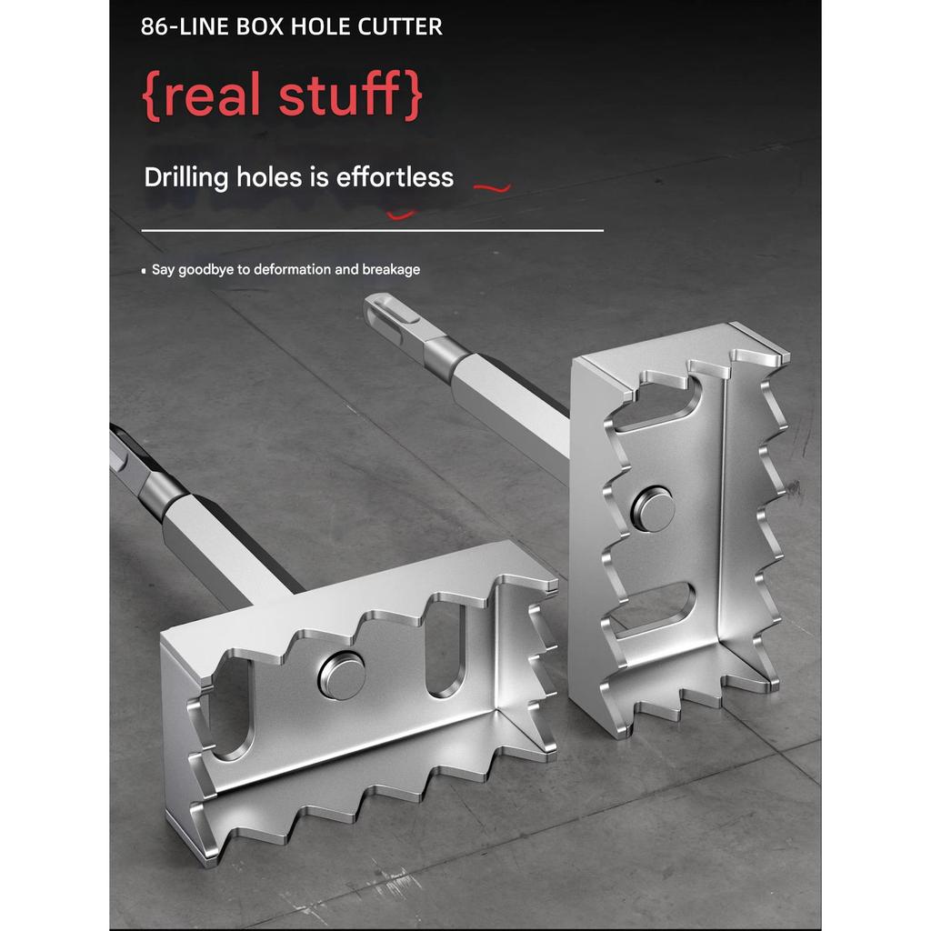 Multiple Material Electrical Box Hole Cutter Tool Carbon Steel Blade For Wood Dry wall Renovations With Ergonomic Grip