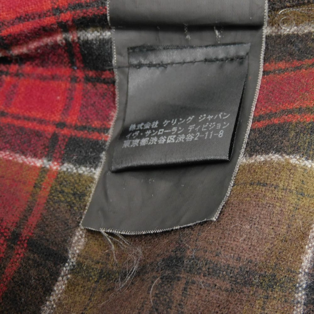 Used Eddie Evans Check Shirt 9921 326821 Y788B 7832 M Brown Khaki Tight 13AW Eddie Smarin Wool Red Men's from Japan