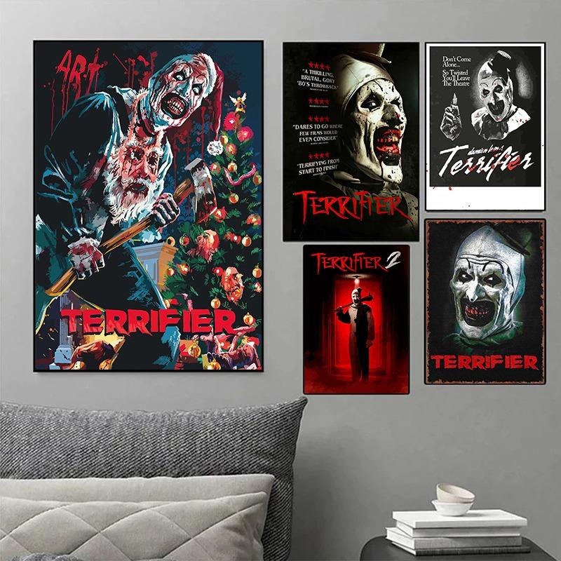 High Quality Terrifier 3/2/1 Collection Classic Thriller Movie Film Posters  Wall Art Canvas Paintings Halloween Home Room Decor