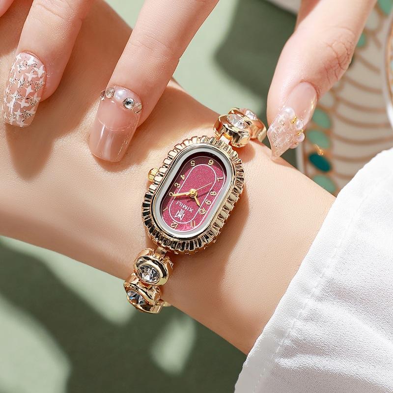 

New Doudou Bracelet Watch Niche Minimalist Oval Small Dial Exquisite Women S Watch Bulk price