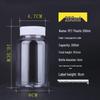 Clear Plastic Wide-Mouth Bottle for Liquid/Solid/Powder Storage, Bead Organizer, Medicine Container, 30ml.