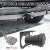 Premium 7 And 4 Pin Trailer Connector, 7 Blade Round Trailer Socket And 4 Way Flat Adapter With Bracket, Truck Plug For Towing Pickup SUV RV Camper