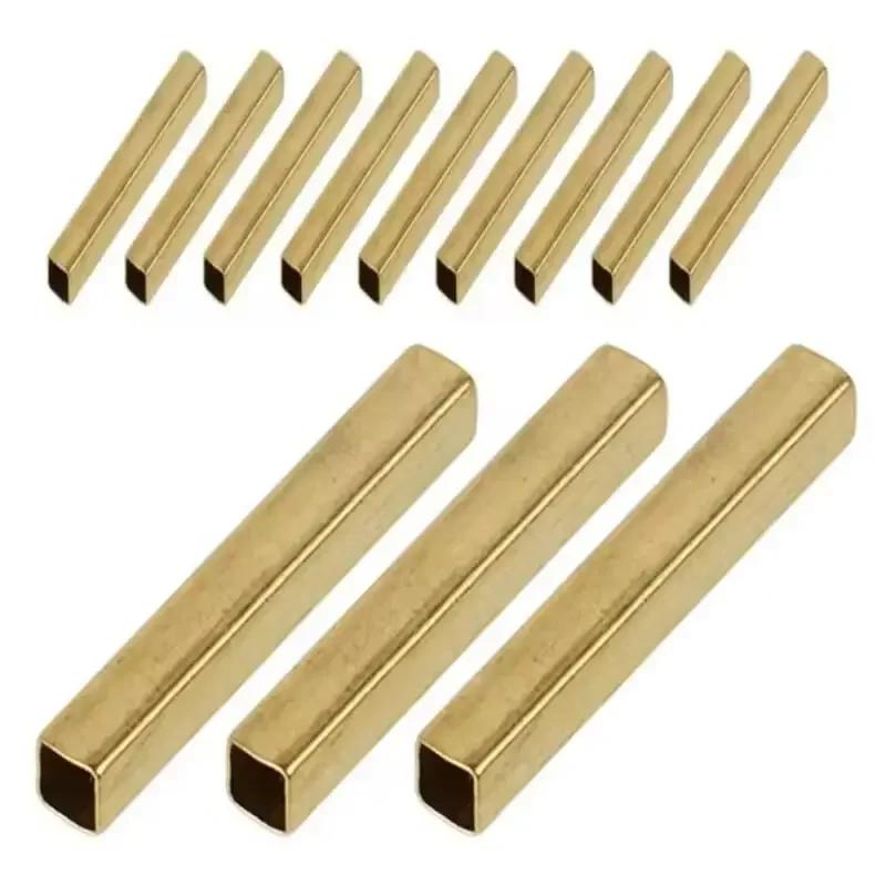 1 Stück Messing Vierkantrohr Hohl Durchmesser 6-20mm x 250/500mm für DIY Basteln Modellbau Beschläge Zubehör