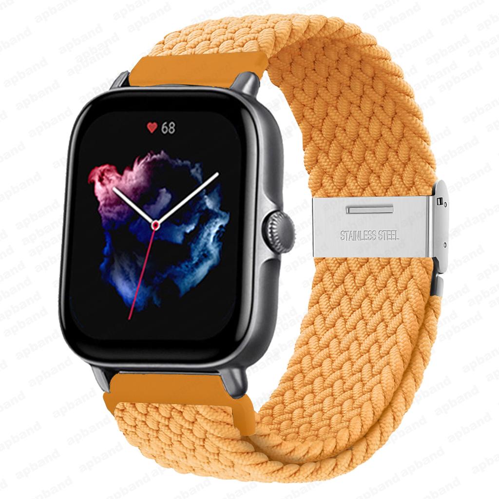 20mm/22mm Band For Amazfit GTS/2/2e/3/4/GTS2 Mini/GTR/3/Pro/4/GTR2/47mm/stratos Braided Watch Bracelet Amazfit Bip 6 5 3 Straps