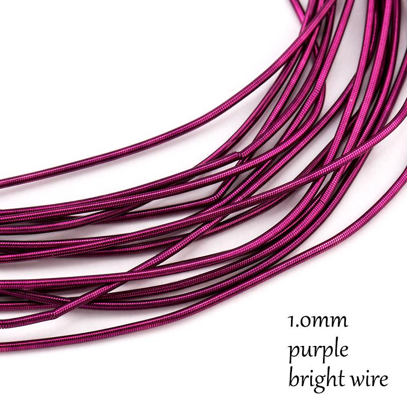 10 Gauge Silver Gold Plated Copper Craft Wire Flexible Metal French Bullion Wire for Jewelry Making DIY Embroidery Beading