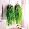 Artificial Persian Rattan Fake Hanging Boston Fern Plants Greenery Plastic Vine Wall Backdrop Wedding Party Home Garden Decor