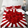Romantic Red Love Heart Duvet Cover Set, Soft Comfortable Polyester Bedding With Digital Print, All-Season, Machine Washable