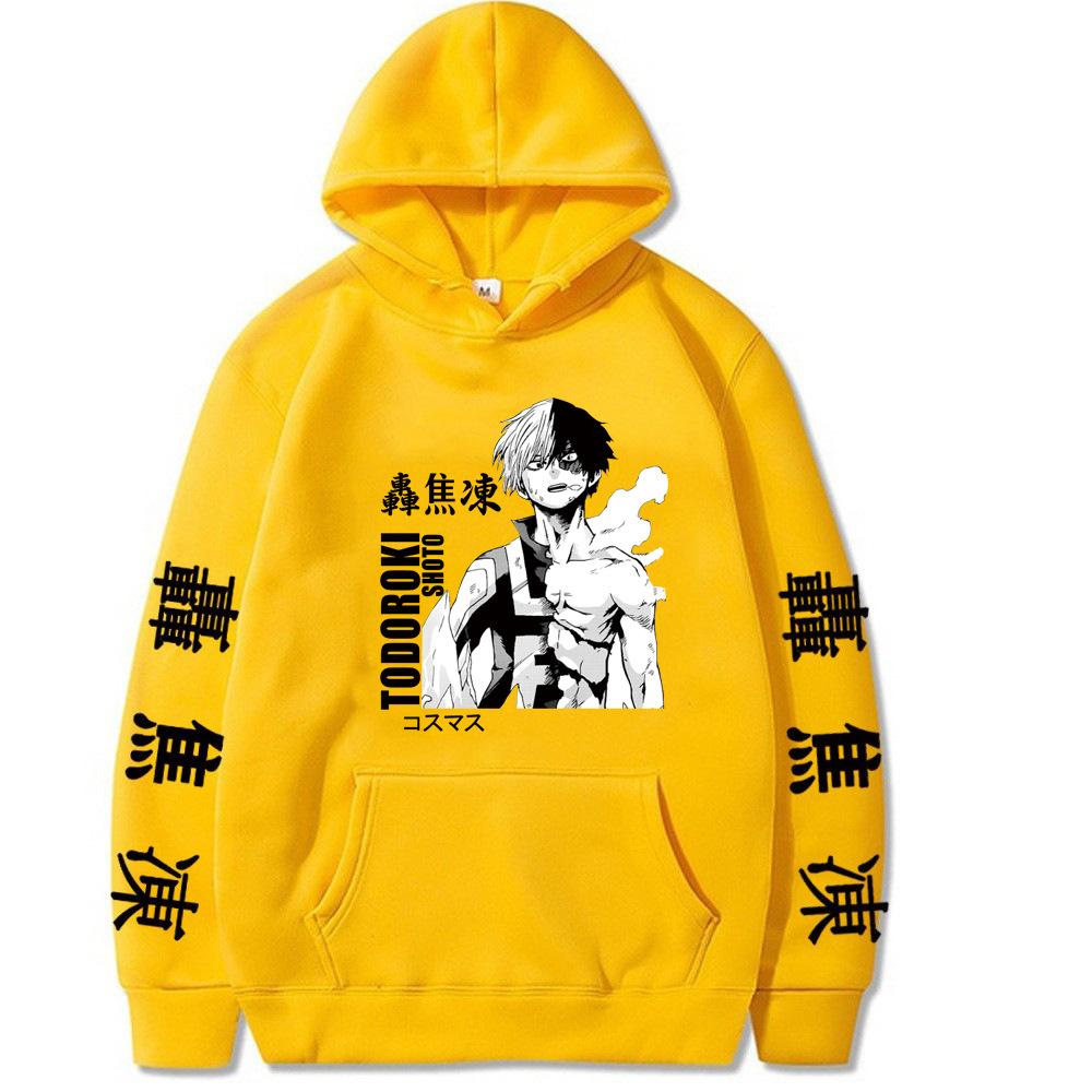 Oma Riman College Cartoon Printed Casual Hooded Sweater