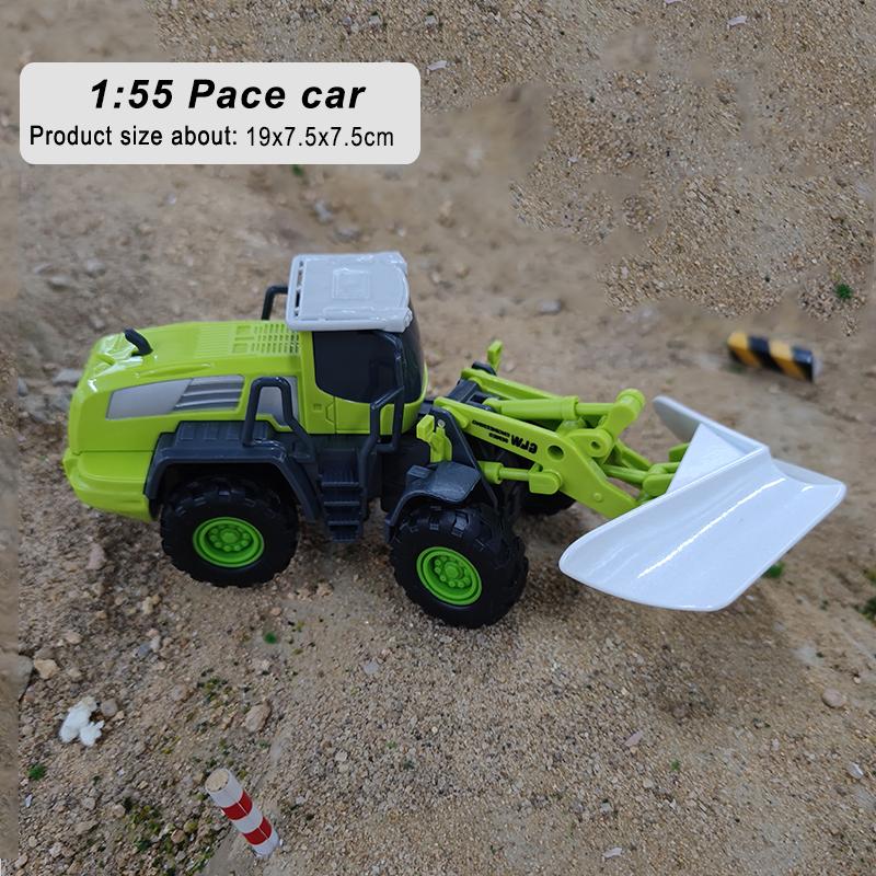 Baustellenfahrzeug Bagger Planierraupe Pace Car Kran Die-Cast LKW Legierung+Kunststoff Konstruktionsmodell Spielzeug Für Kinder Jungen Geschenk