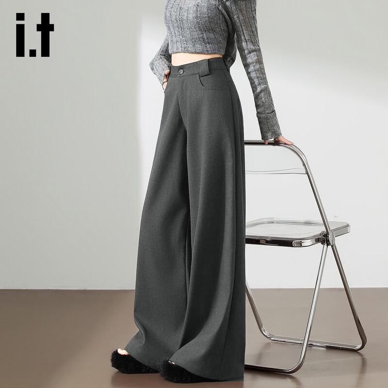 izzue it Women's Casual Wide-Leg Trousers