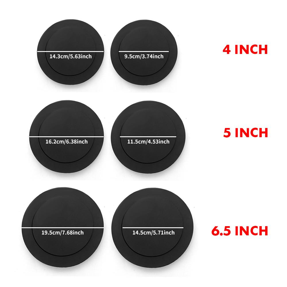1 set 6.5 Inch Car Speaker Ring Bass Door Trim Sound Insulation Cotton Audio Speakers Sound Self Adhesive Insulation Ring