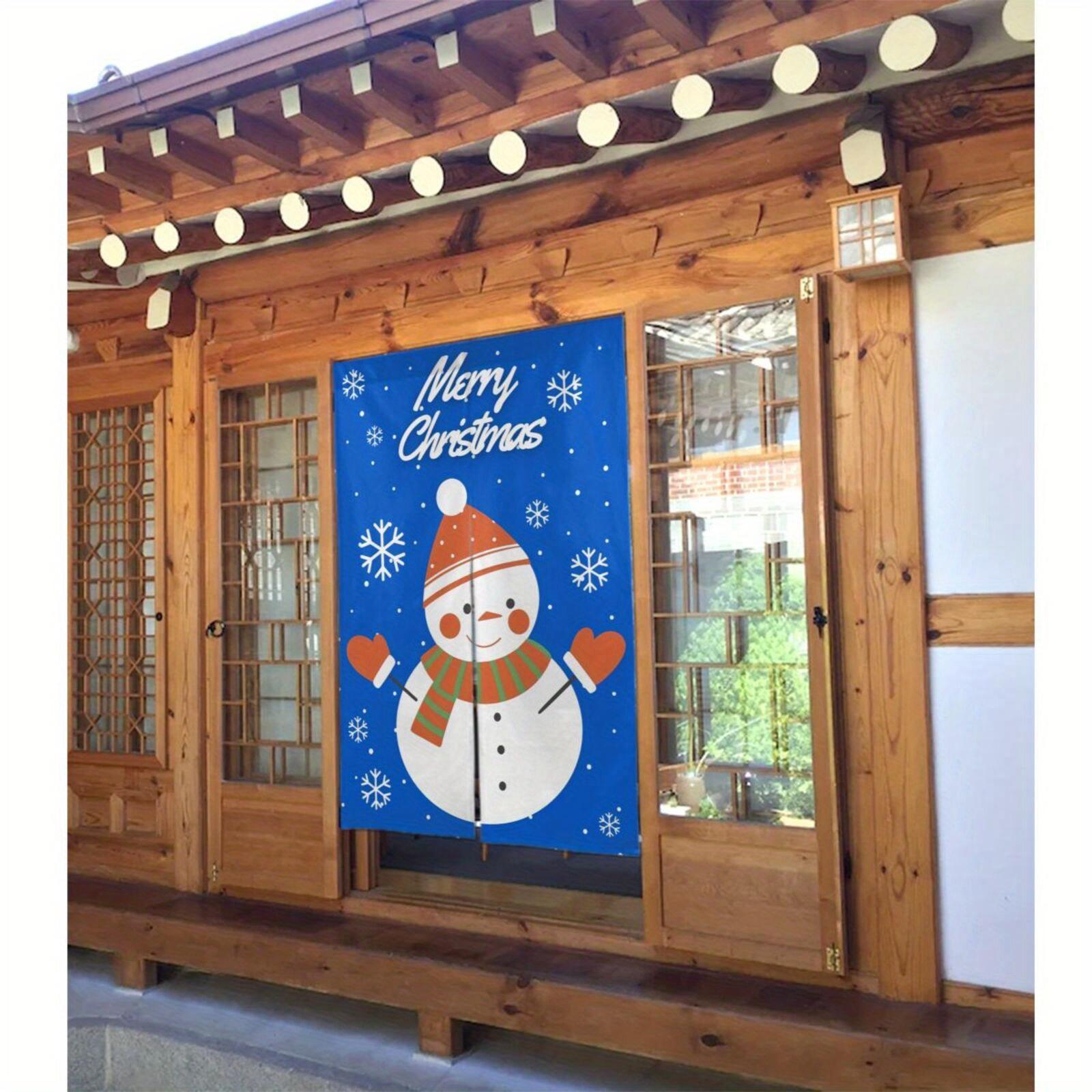 

One Piece of Japanese Door Curtain Featuring Winter And Christmas Designs, Measuring 34 by 56 Inches, Ideal for Decorating Rooms 65x100cm26x39in