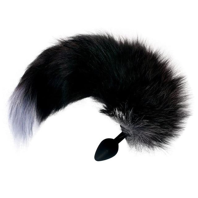 Fox Tail Silicone Anal Plug Jewelry Dildo Vibrator Sex Toys for Woman Prostate Massager Butt Plug