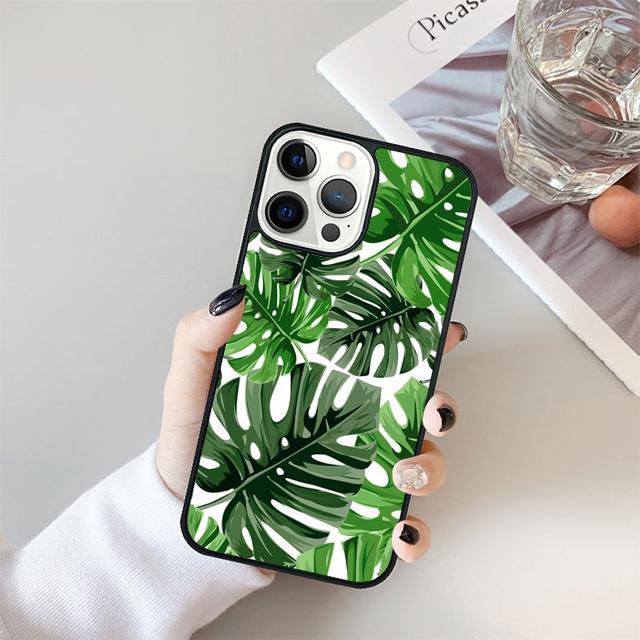 Tropical leaves Banana Leaf Phone Case For iPhone 17 Air 15 16 Cover  14 13 11 12 Pro Max Max Plus Back Cover