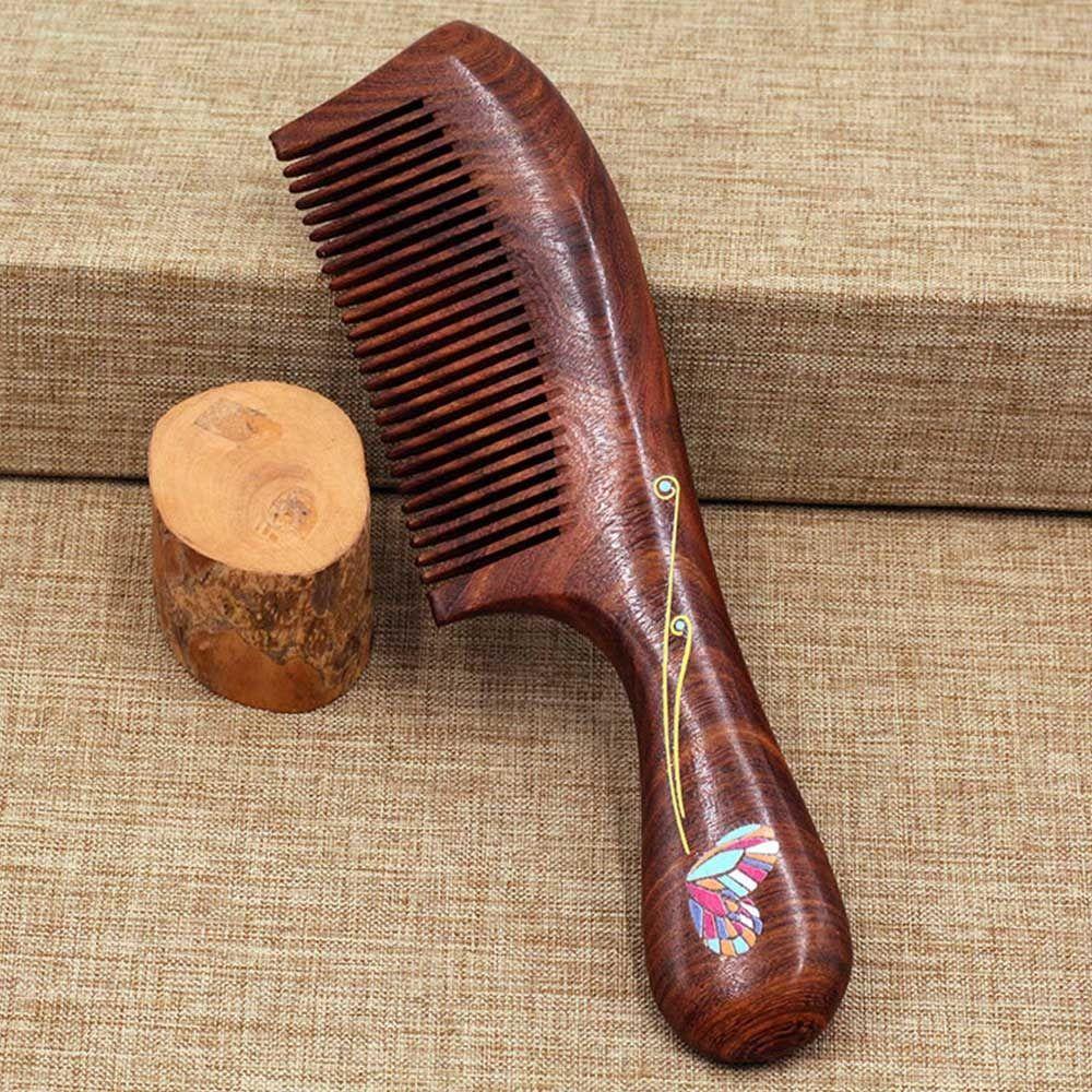 Kopfmassage-Haarkamm, zarter Sandelholzkamm, Bartkamm, Haarpflege-Werkzeug, Schönheitszubehör