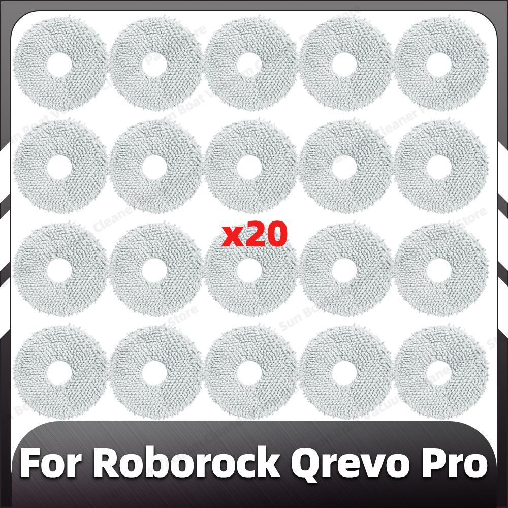 Compatible for Roborock Qrevo Pro Replacement Main Side Brush HEPA Filer Mop Pad Dust Bags Spare Parts Accessories