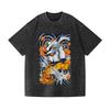 Gundam Vintage Wash Japanese Design T-Shirt Streetwear Is Suitable for Both New Summer Men and Women