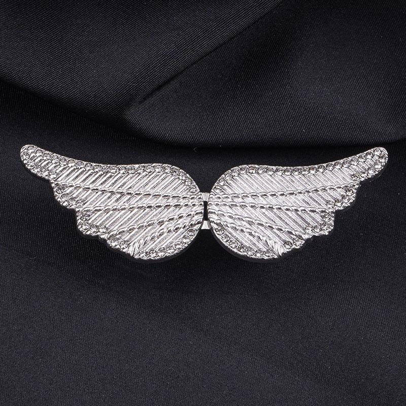 Portable Angel Wings Jeans Waist Button Adjustable Clips For Pant Skirts Waist Tightener Buckle Pin Button Clothing Supplies