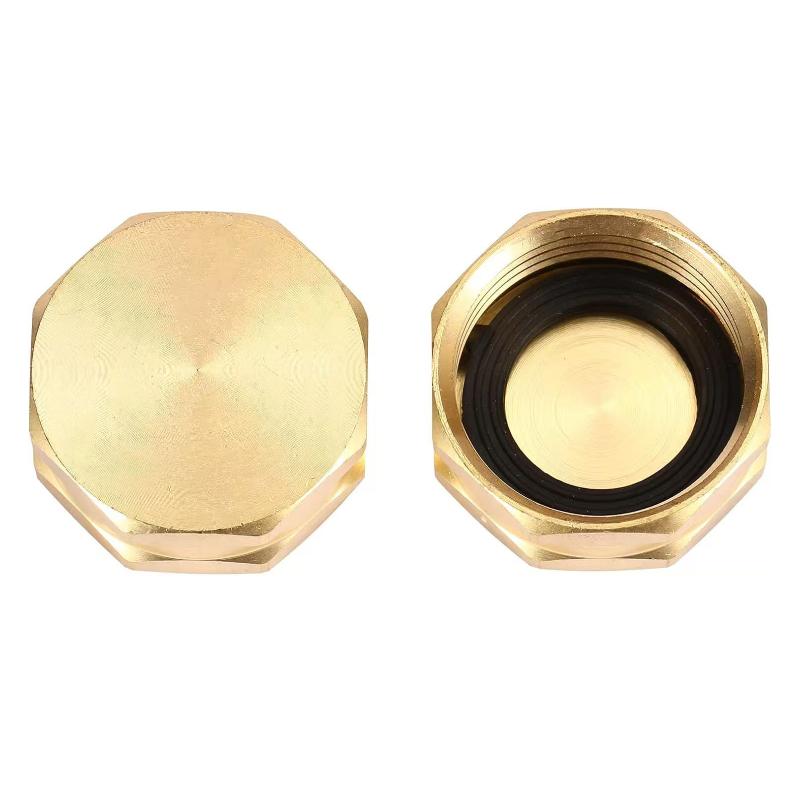 2/4/6 Adet Bahçe Hortumu Uç Kapakları Contalı Pirinç Musluk Kapağı 3/4" Dişi Diş Altıgen Uç Kapağı Vanalı Boru Bağlantı Elemanları