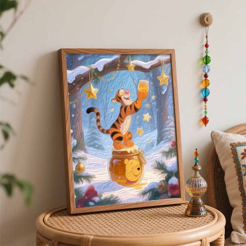 Disney Winnie the Pooh Tigger Oil Painting Painting Art Kit Handmade Diy Home Decorations