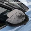 Car Rearview Mirror Rain Visor Carbon Fiber Snap-On Rain Shield Reflective Backup Mirror Window Rain Dust Protection