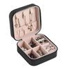 Travel Jewelry Case Exquisite Large Capacity Scratch Resistant Portable Jewelry Organizer Box for Outdoor Travel Black