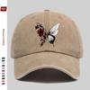 pc Butterfly And Floral Pattern Printed Baseball Cap Home Leisure Decor Papa Hat Truck Driver Sun Hat Washable Adjustable He
