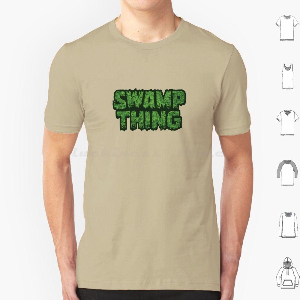 Футболка Swamp Stuff Большой Размер 100% Хлопок Swampthing Swamp Thing Зеленая Комиксы Алан Мур Супергерой Природы S