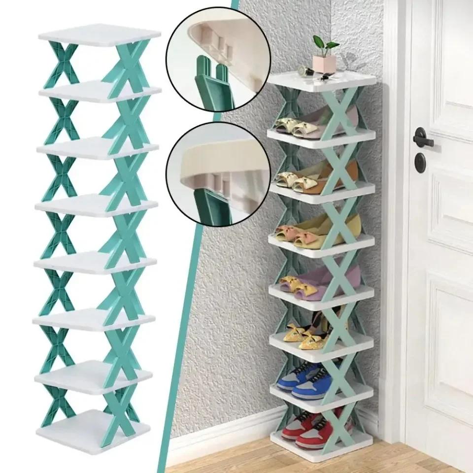 Sapateiras Organizador de Armazenamento Sapateiras Destacáveis Salva Família Casa Rack Multi Camada Simples Sapatos Prateleira Cor Gabinete