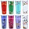 Watersy 22oz/650ml Christmas Tumbler Stainless Steel Vacuum Insulated Thermal Cup Halloween Mugs Christmas Gifts