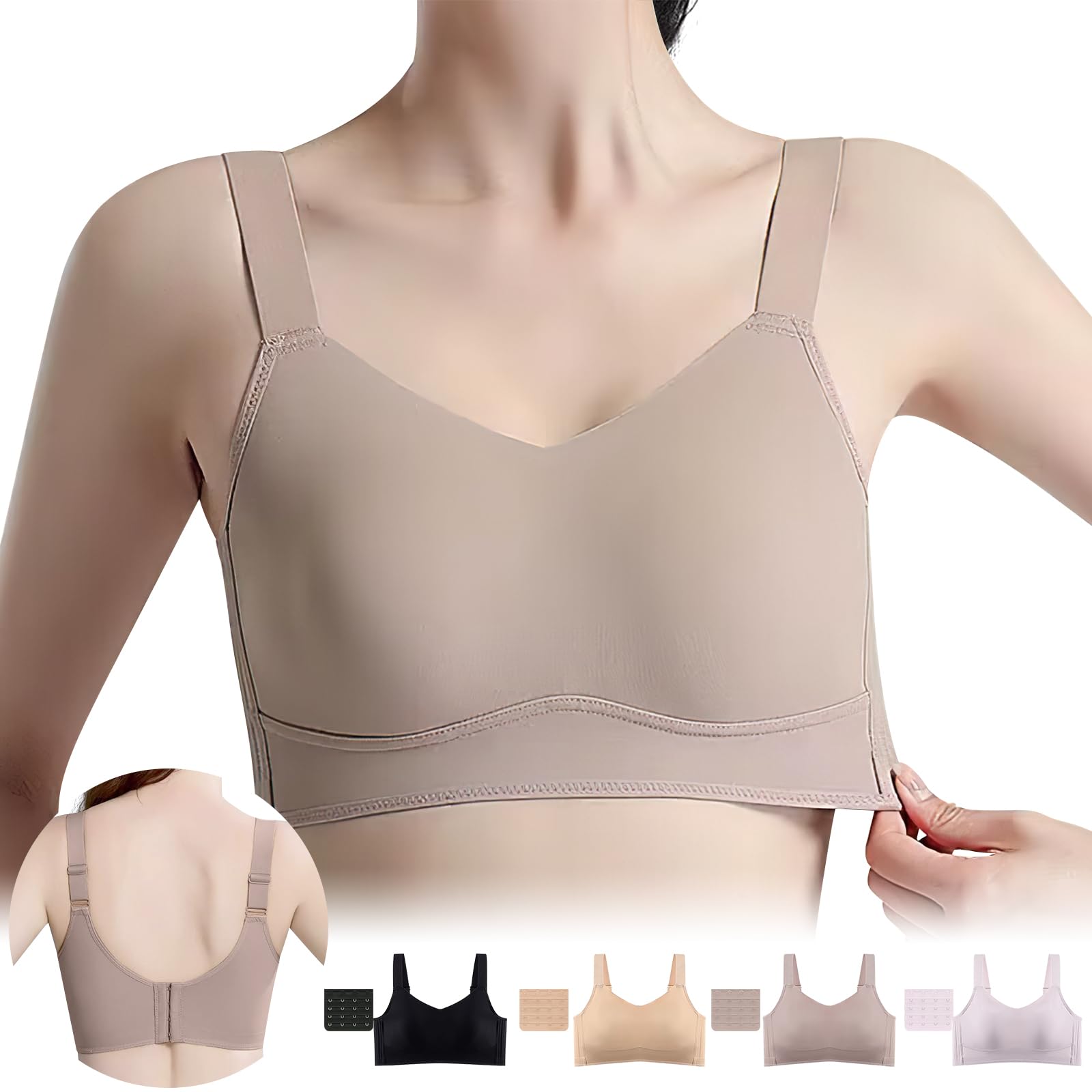 

Бюстгальтер, который делает вашу грудь меньше Бюстгальтер, который делает вашу грудь меньше, более двух делает даже D чашки выглядящими Уменьшает поставляется с удлинителем кофейный