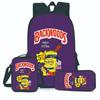 Simpson Backpack Backwoods Cigar Backpack Shoulder Bag Pencil Case Three-piece Set